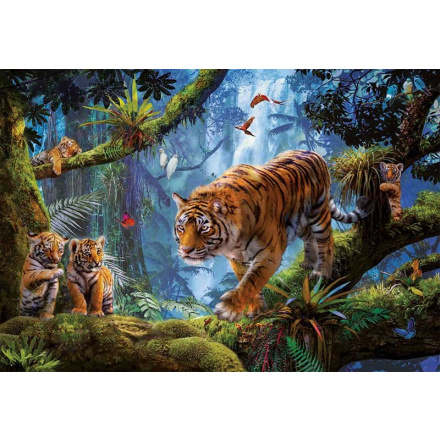 EDUCA Puzzle Tygři na stromě 1000 dílků 122219