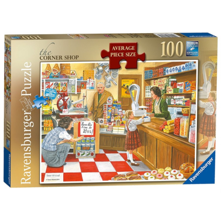 RAVENSBURGER Puzzle Obchod na rohu ulice 100 dílků 122257