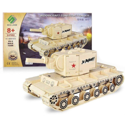 WOODEN TOY , WCK 3D puzzle Tank KV-2 122669