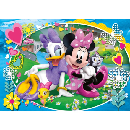 CLEMENTONI Puzzle Minnie a Daisy: Na výletě MAXI 104 dílků 122711