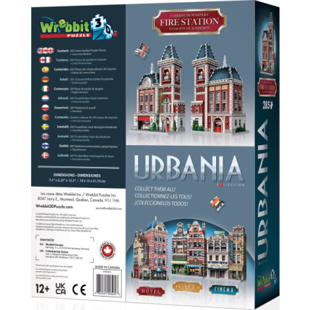 WREBBIT 3D puzzle Urbania: Hasičská stanice 285 dílků 122861