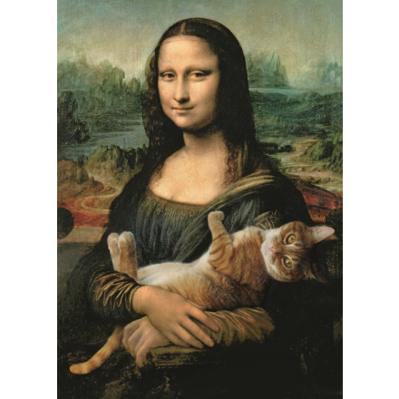 TREFL Puzzle Mona Lisa s kočkou 500 dílků 123273