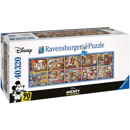 RAVENSBURGER Puzzle Mickey Mouse během let 40320 dílků 123520