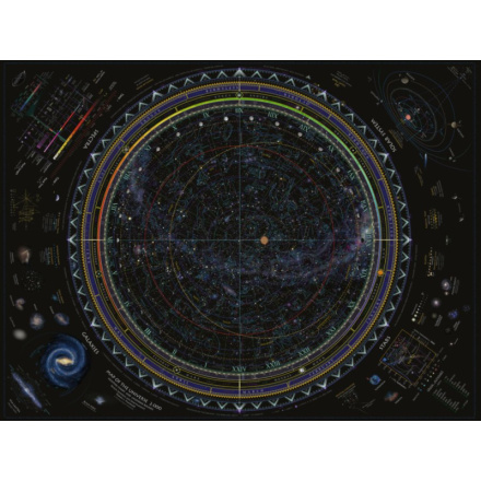RAVENSBURGER Puzzle Mapa vesmíru 1500 dílků 123810