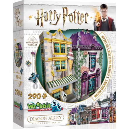 WREBBIT 3D puzzle Harry Potter: Madam Malkinová a Zmrzlinářství Florea 290 dílků 124328