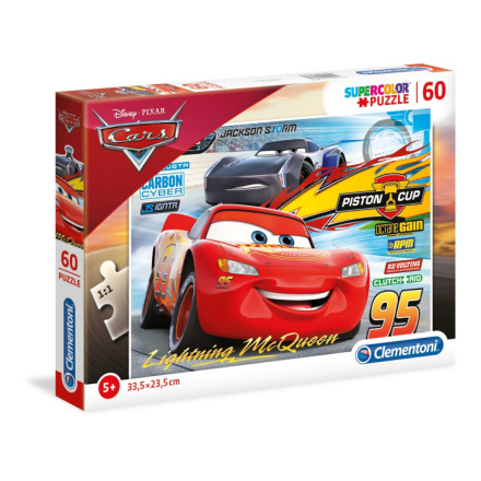 CLEMENTONI Puzzle Cars 3: Piston Cup 60 dílků 124625