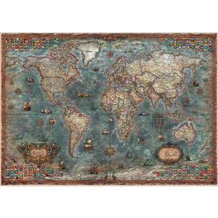 EDUCA Puzzle Politická mapa světa 8000 dílků 124931