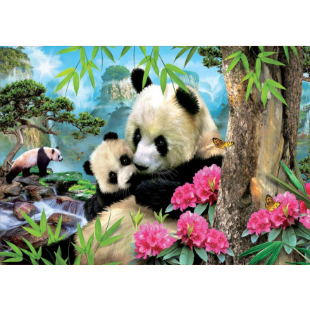 EDUCA Puzzle Panda s mládětem 1000 dílků 124969