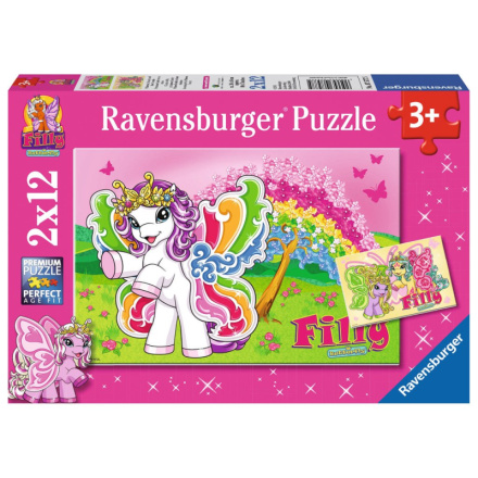 RAVENSBURGER Puzzle Filly Butterfly 2x12 dílků 125252