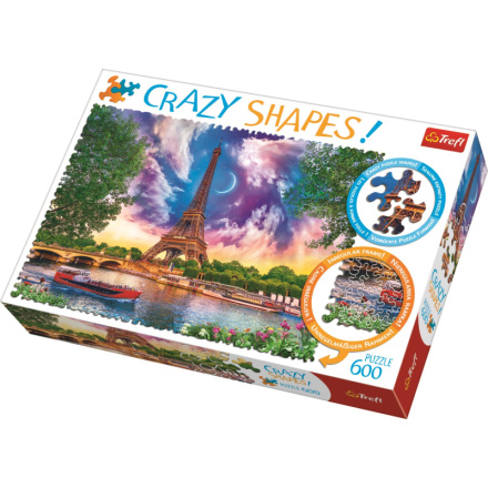 TREFL Crazy Shapes puzzle Obloha nad Paříží 600 dílků 125426