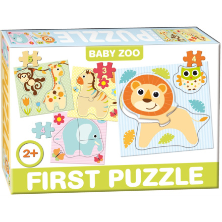 DOHÁNY Baby puzzle ZOO 4v1 (2-5 dílků) 125703