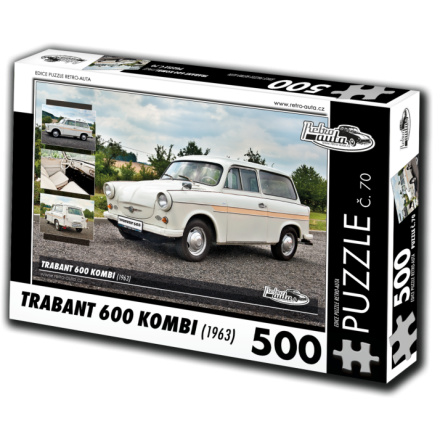 RETRO-AUTA Puzzle č. 70 Trabant 600 KOMBI (1963) 500 dílků 125730