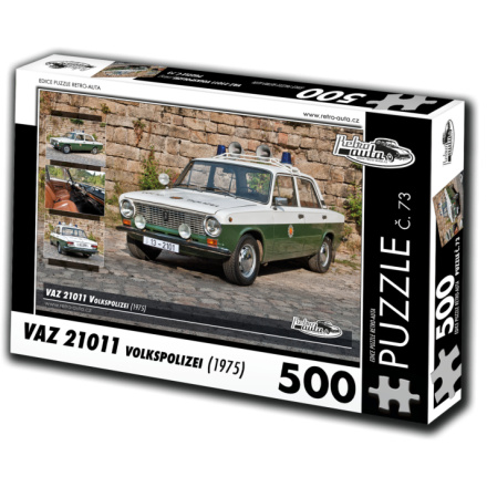 RETRO-AUTA Puzzle č. 73 VAZ 21011 Volkspolizei (1975) 500 dílků 125732