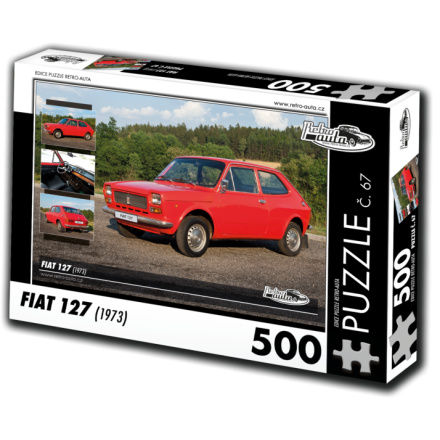 RETRO-AUTA Puzzle č. 67 Fiat 127 (1973) 500 dílků 125741