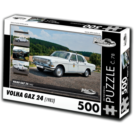 RETRO-AUTA Puzzle č. 78 Volha GAZ 24 (1983) 500 dílků 125745