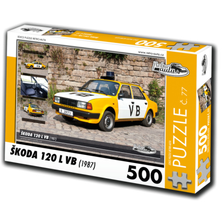 RETRO-AUTA Puzzle č. 77 Škoda 120 L VB (1987) 500 dílků 125747