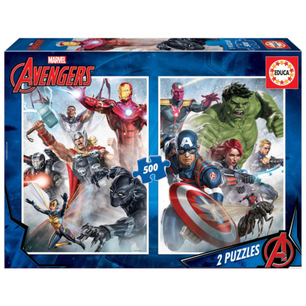 EDUCA Puzzle Avengers 2x500 dílků 126087