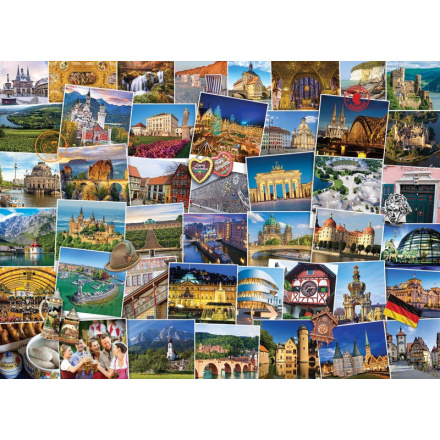 EUROGRAPHICS Puzzle Světoběžník - Německo 1000 dílků 126157