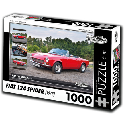 RETRO-AUTA Puzzle č. 81 Fiat 124 SPIDER (1973) 1000 dílků 127270