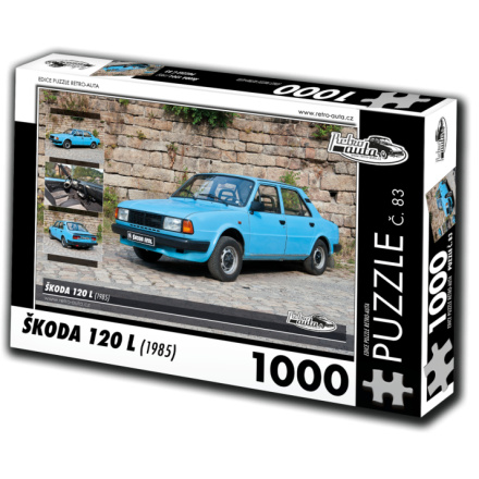 RETRO-AUTA Puzzle č. 83 Škoda 120 L (1985) 1000 dílků 127271