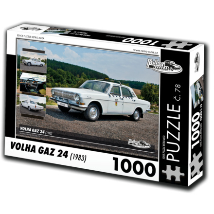 RETRO-AUTA Puzzle č. 78 Volha GAZ 24 (1983) 1000 dílků 127273