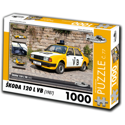 RETRO-AUTA Puzzle č. 77 Škoda 120 L VB (1987) 1000 dílků 127274