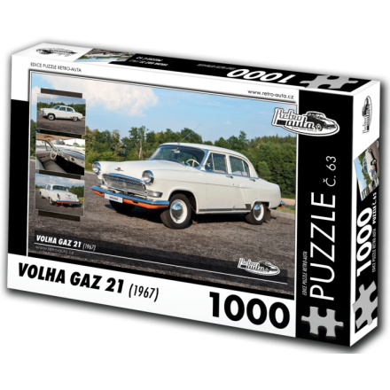 RETRO-AUTA Puzzle č. 63 Volha GAZ 21 (1967) 1000 dílků 127288