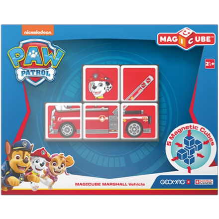GEOMAG Magnetické kostky Magicube Tlapková patrola - Marshall v hasičském autě 128894