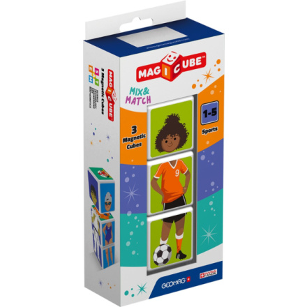 GEOMAG Magnetické kostky Magicube Mix&Match Sport, 3 kostky 128905