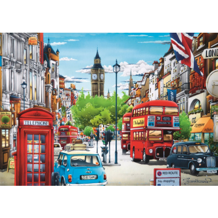 TREFL Puzzle Londýnská ulice 1000 dílků 129458