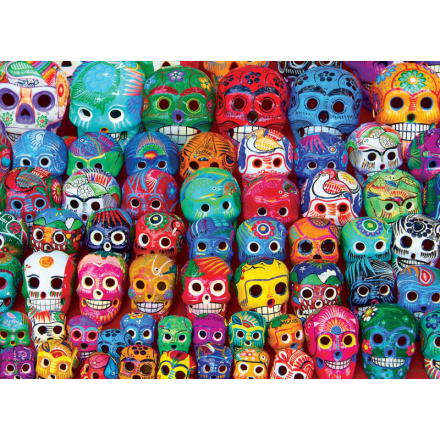 EUROGRAPHICS Puzzle Tradiční mexické lebky 1000 dílků 129550