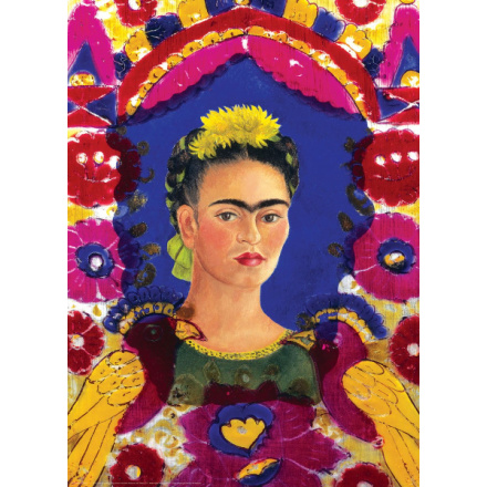 EUROGRAPHICS Puzzle Portrét Frídy Kahlo v rámu 1000 dílků 129594