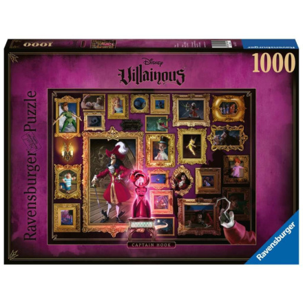 RAVENSBURGER Puzzle Disney Villainous: Kapitán Hook 1000 dílků 131089
