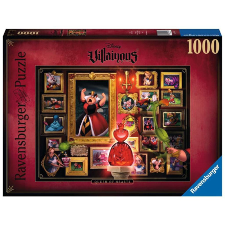 RAVENSBURGER Puzzle Disney Villainous: Srdcová královna 1000 dílků 131096