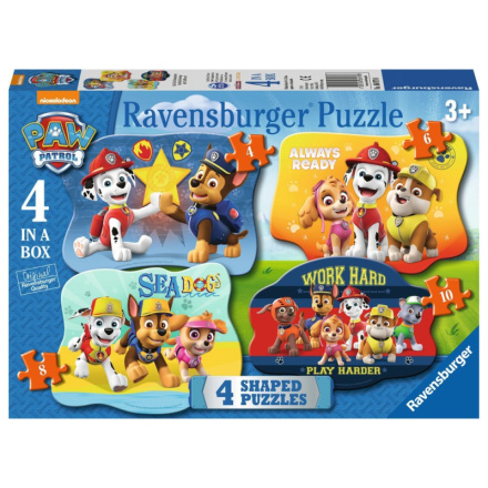 RAVENSBURGER Puzzle Tlapková patrola 4v1 (4,6,8,10 dílků) 131599