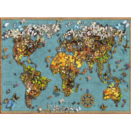 RAVENSBURGER Puzzle Motýlí svět 500 dílků 132725