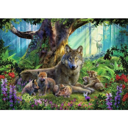 RAVENSBURGER Puzzle Vlci v lese 1000 dílků 132728