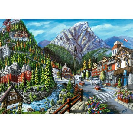 RAVENSBURGER Puzzle Vítejte v Banffu 1000 dílků 132769