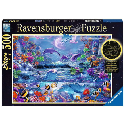 RAVENSBURGER Svítící puzzle Magický úplněk 500 dílků 133358