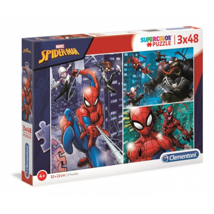 CLEMENTONI Puzzle Spiderman 3x48 dílků 134217