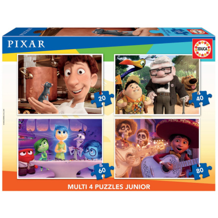 EDUCA Puzzle Pixar - pohádky 4v1 (20,40,60,80 dílků) 134643