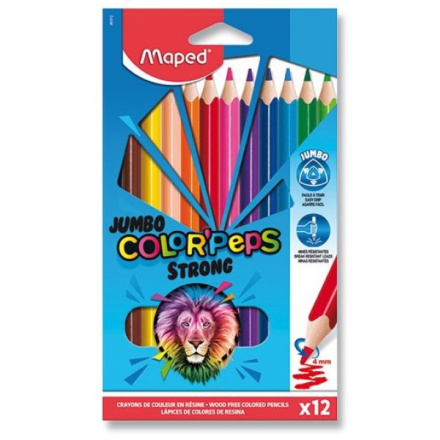 MAPED Pastelky Color'Peps Strong Jumbo 12ks 135097