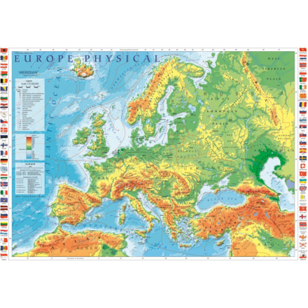 TREFL Puzzle Mapa Evropy 1000 dílků 135190