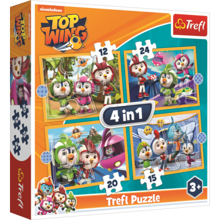 TREFL Puzzle Top Wing: Akademie 4v1 (12,15,20,24 dílků) 135488