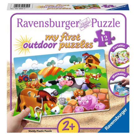 RAVENSBURGER Moje první outdoor puzzle Zvířátka na farmě 12 dílků 135609