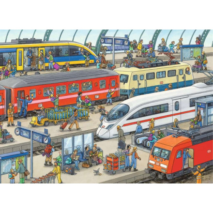 RAVENSBURGER Puzzle Železniční stanice 60 dílků 135628