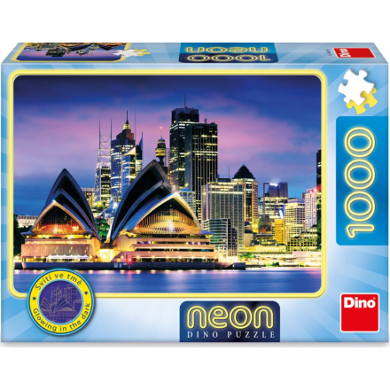 DINO Svítící puzzle Opera v Sydney 1000 dílků 135650