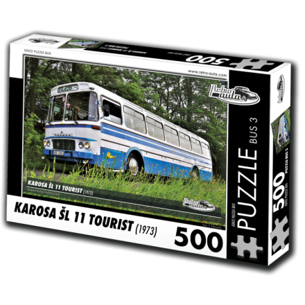 RETRO-AUTA Puzzle BUS č.3 Karosa ŠL 11 TOURIST (1973) 500 dílků 135924