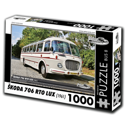 RETRO-AUTA Puzzle BUS č.8 Škoda 706 RTO LUX (1961) 1000 dílků 135944