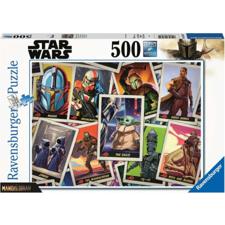 RAVENSBURGER Puzzle Star Wars: Mandalorian 500 dílků 136648